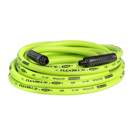 Flexzilla Air Hose, 3/8" x 25, 1/4" MNPT Fittings HFZ3825YW2-E