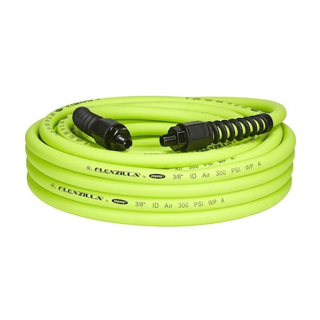Flexzilla Pro Air Hose, 3/8" x 50, 1/4" MNPT Fitt HFZP3850YW2