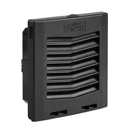 Nvent Hoffman HG Filter Fan Exhaust Grilles, Black, AB HG0500503