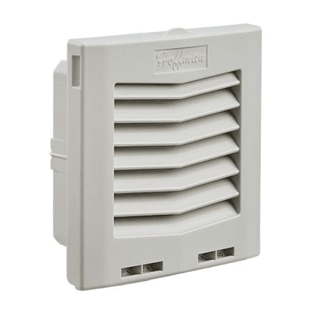 Nvent Hoffman HG Filter Fan Exhaust Grilles, Lt. Gray, ABS HG0500504