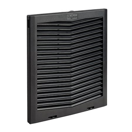 Nvent Hoffman HG Filter Fan Exhaust Grilles, Black, ABS HG1300403