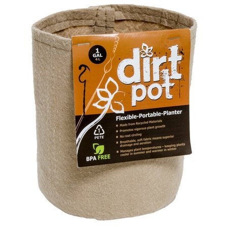 HYDROFARM Dirt Pot Flexible Portable Planter, Tan,  HGDBT1
