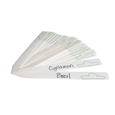 Hydrofarm Hydrofarm Plastic Plant Marker, White, 6 HGPM50