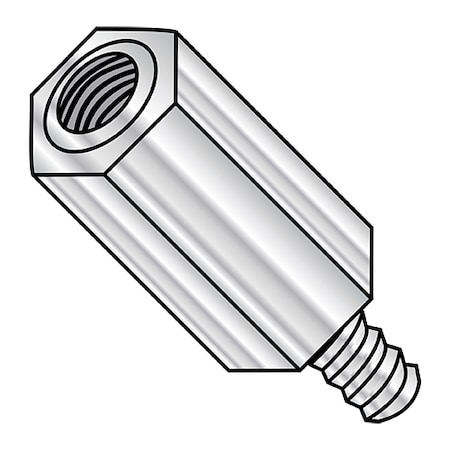 Zoro Select 1/4-20X3/4 #1/2 HEX M-F STANDOFF ALUMINUM 501214HMA
