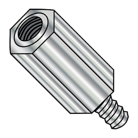 Zoro Select 4-40X3/4 #1/4 HEX M-F STANDOFFS BRASS NICKL 141204HMBN