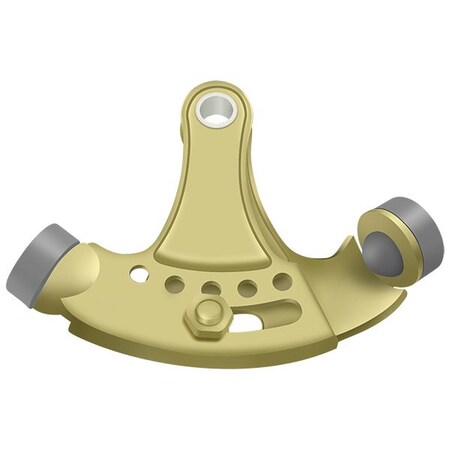 Deltana Hinge Pin Stop, Hinge Mounted, Adjustable Bright Brass HPA69U3