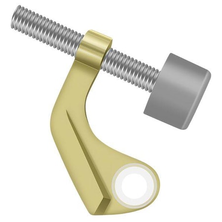 Deltana Hinge Pin Stop, Hinge Mounted For Brass Hinge Bright Brass HPH89U3