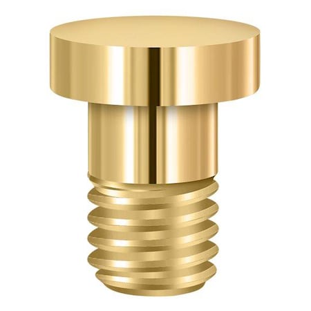 Deltana Extended Button Tip For Solid Brass Hinge Lifetime Brass HPSS70CR003