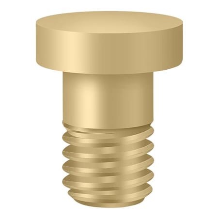 Deltana Extended Button Tip For Solid Brass Hinge Brushed Brass HPSS70U4