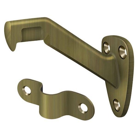 Deltana Hand Rail Brackets, 3-5/16" Projection Antique Brass HRB325U5