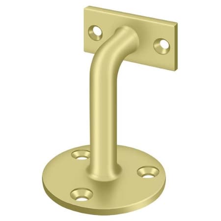 Deltana Hand Rail Brackets, 3" Projection Bright Brass HRC253U3