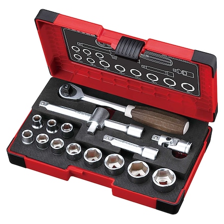 Vessel WOOD-COMPO Socket Wrench Set No.HRW3002M HRW3002MW