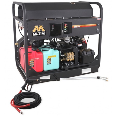 MI-T-M Hot Water Gas Pressure Washer, 4000 psi HS-4004-1MAH