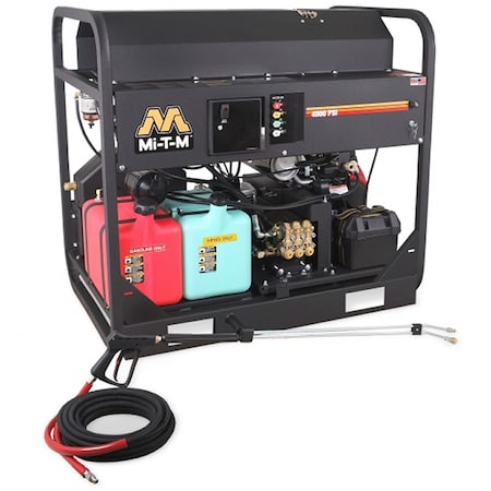 Mi-T-M Hot Water Gas Pressure Washer, 4000 psi HS-4004-1MAH