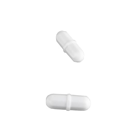 Heathrow Scientific Magnetic Stir Bar, PTFE, 25x7mm, White, PK10 120549