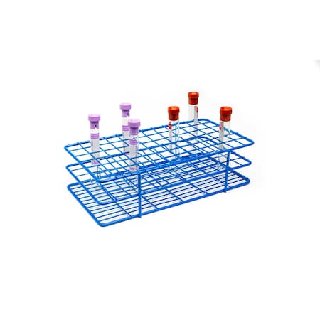 Heathrow Scientific HDPE Coated Wire Tube Rack 16 mm, 6 x 12 HS23072