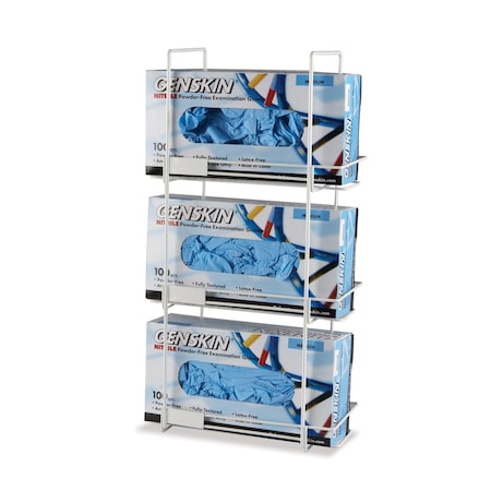 Heathrow Scientific Glove Box Holder HDPE Coated Wire, 3-Box HS23458