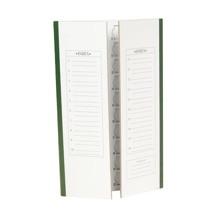 Heathrow Scientific Cardboard Slide Tray, 20-Place, Green, PK72 HS9914