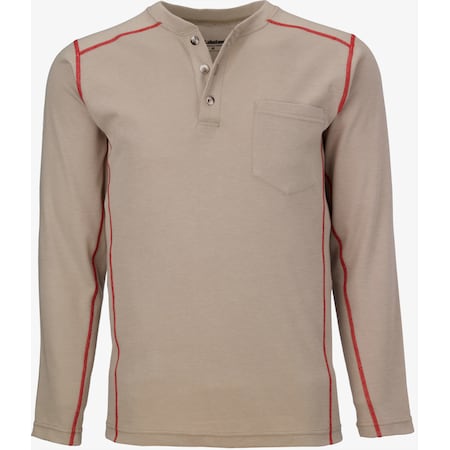 Lakeland High Performance FR Henley, Khaki, MD HSAT20-MD