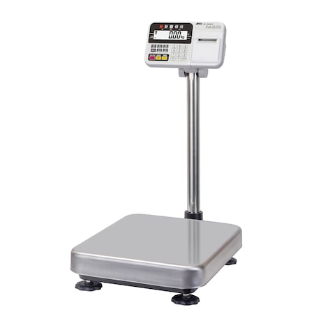 A&D Weighing Platform Scale, 60/150/220X0.02/0.05/0.1kg w/ Compact Printer, Legal for Trade HV-200KCP