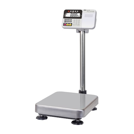 A&D Weighing Platform Scale, 15/30/60X0.005/0.01/0.02kg, Legal for Trade HV-60KC
