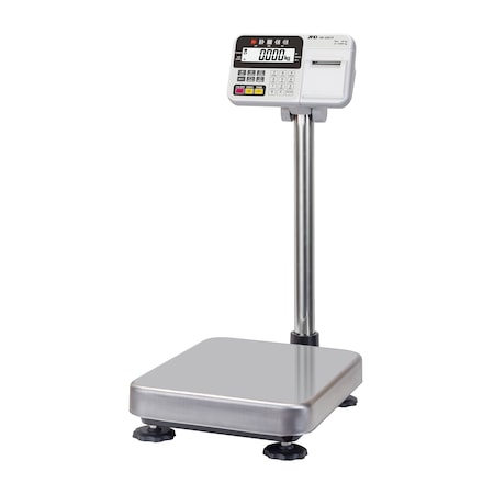A&D Weighing Platform Scale, 60X0.005kg w/ Compact Printer HW-60KCP
