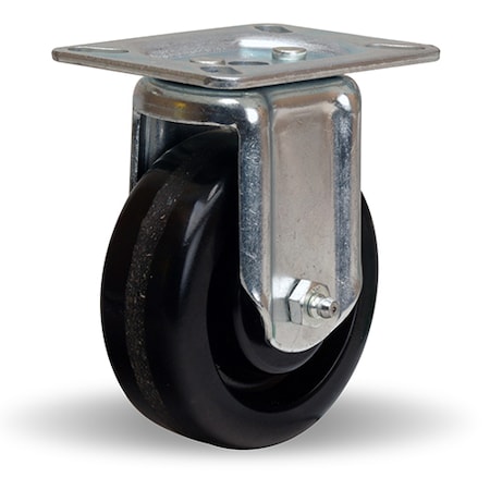 Hamilton Rigid Caster, Hl 4X1-1/2 Plastex R-HL-4P