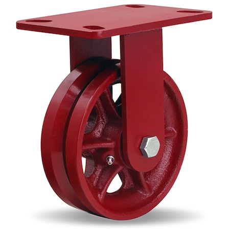 Hamilton Rigid Caster, Hs 6X2 V-Grooved R-HS-6V