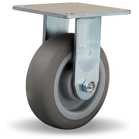 Hamilton Rigid Caster, w/6X2In Versa-Tech Wheel R-MS-6TE