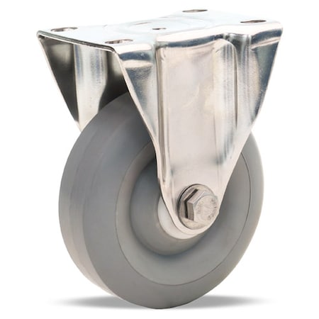 Hamilton Rigid Caster, Stl 4X1-3/8 Versa-Tech R-STL-4TEZ