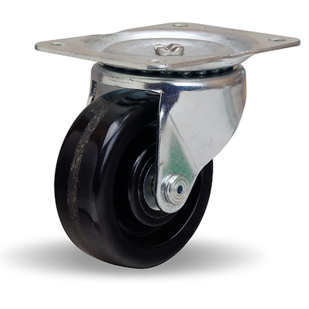 Hamilton Leader Swivel Caster, 4" x 1 1/2" Plastex Phenolic Wheel, 1/2" Straight Roller Bearing S-224-PH