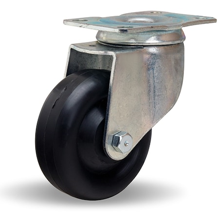 Hamilton General Utility Swivel Caster, 3 1/2" x 1 3/8" Aqualite Polyolefin (75D) Wheel, 1/2" Plain Bore S-303-1/2-A