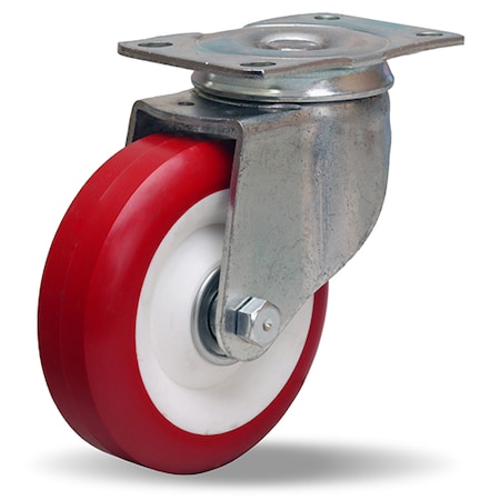 Hamilton Swivel Caster, 300 4X1-3/8 Poly-Tech S-341-NF