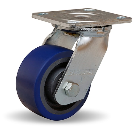 Hamilton Swivel Caster, 52 4X2 Soft-Poly S-524-SPB