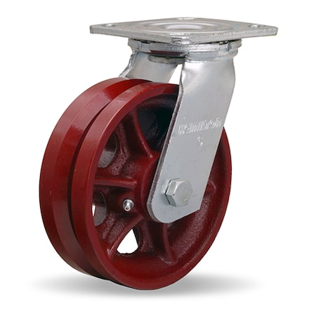 Hamilton Swivel Caster, 52 6X2 V-Grooved S-526-V