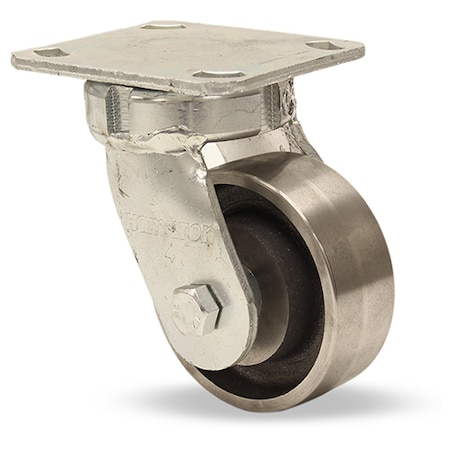 Hamilton High Heat Standard Duty Kingpinless Swivel Caster, 4" x 2" Forged Steel Wheel S-52HK-4HFSB