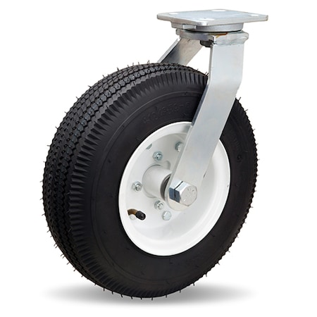 Hamilton Zinc Plated Cush-N-Aire Swivel Caster, 12" Pneumatic Air-Filled Tire S-71124-PR