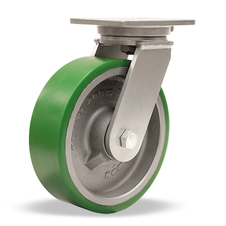 Hamilton Champion Swivel Caster, 10" x 3" Duralast Polyurethane (95A) on Cast Iron Wheel S-CH-13DT