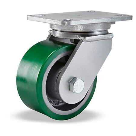 Hamilton Champion Swivel Caster, 6" x 2-1/2" Duralast Polyurethane Wheel, 3/4" Precision Tapered Roller Bearing S-CH-6DT
