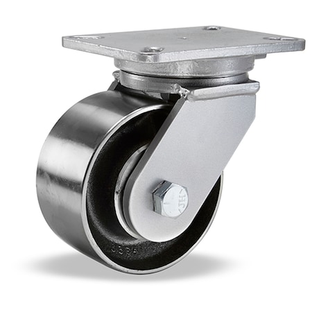 Hamilton Champion Swivel Caster, 6" x 2-1/2" Forged Steel Wheel, 3/4" Precision Tapered Bearing S-CH-6FST
