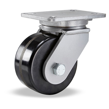 Hamilton Champion Swivel Caster, 6" x 3" Plastex Phenolic Wheel, 3/4" Precision Tapered Roller Bearing S-CH-63PT