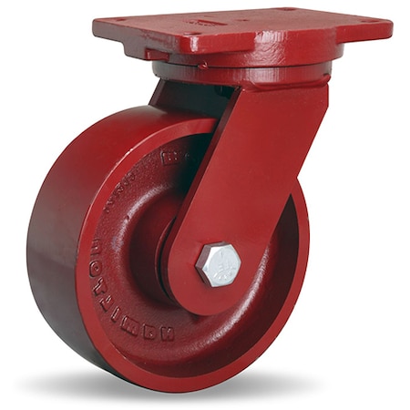 Hamilton Extra Heavy Duty Swivel Caster, 8" x 3" Metal Wheel, 3/4" Precision Tapered Roller Bearings S-EHD-83MT