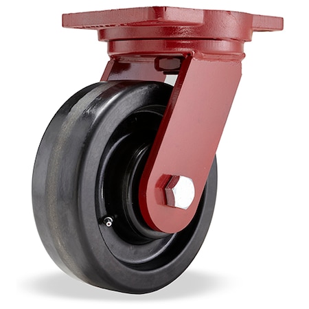 Hamilton Extra Heavy Duty Swivel Caster, 8" x 2 1/2" Plastex Phenolic Wheel, 1" Straight Roller Bearing S-EHD-8PH