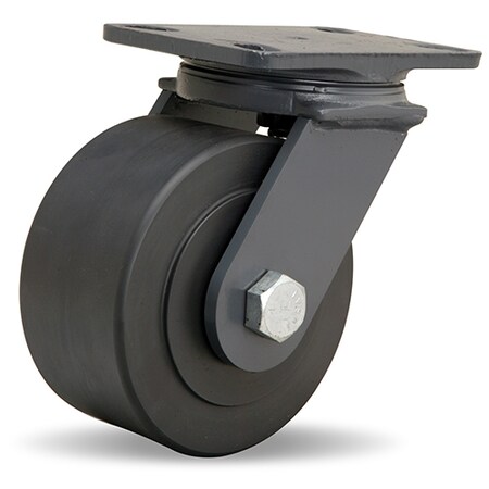 Hamilton Extended Service Swivel Caster, 6" x 3" Nylon Wheel, 3/4" Sealed Precision Ball Bearings S-ES-63NYB