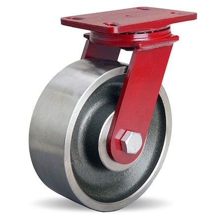 Hamilton ForgeMaster Swivel Caster, 8" x 3" Forged Steel Wheel, 3/4" Sealed Precision Ball Bearings S-FM-83FSB