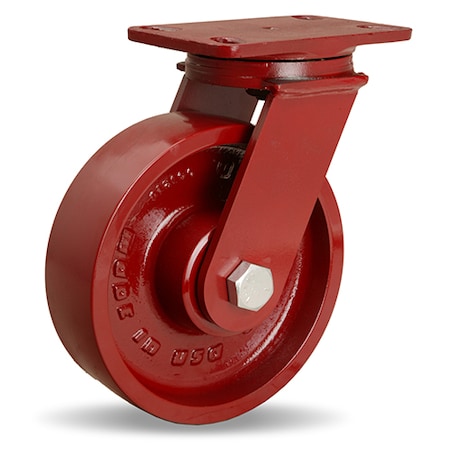 Hamilton ForgeMaster Swivel Caster, 8" x 2-1/2" Metal Wheel, 3/4" Precision Tapered Bearing S-FM-8MT