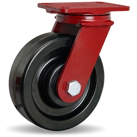 Hamilton ForgeMaster Swivel Caster, 8" x 2.5" Plastex Phenolic Wheel, 3/4" Precision Tapered Roller Bearing S-FM-8PT