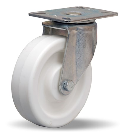 Hamilton Hi-Lo Swivel Caster, 5" x 1 1/2" Aqualite Polyolefin (75D) Wheel, 5/8" Plain Bore S-HL-5A