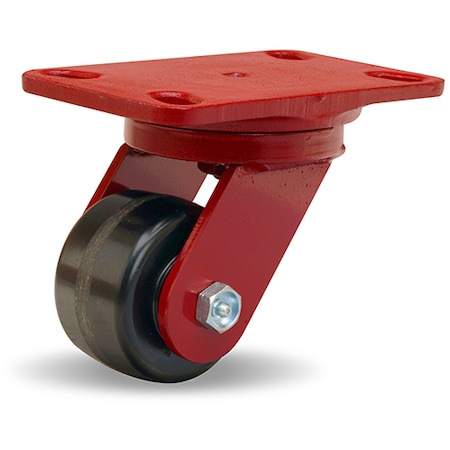 Hamilton Heavy Service Swivel Caster, 3 1/4" x 2" Plastex Phenolic Wheel, 3/4" Straight Roller Bearing S-HS-3P