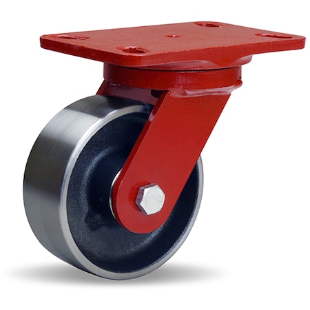 Hamilton Heavy Service Swivel Caster, 5" x 2" Forged Steel Wheel, 1/2" Sealed Precision Ball Bearings S-HS-5FSB